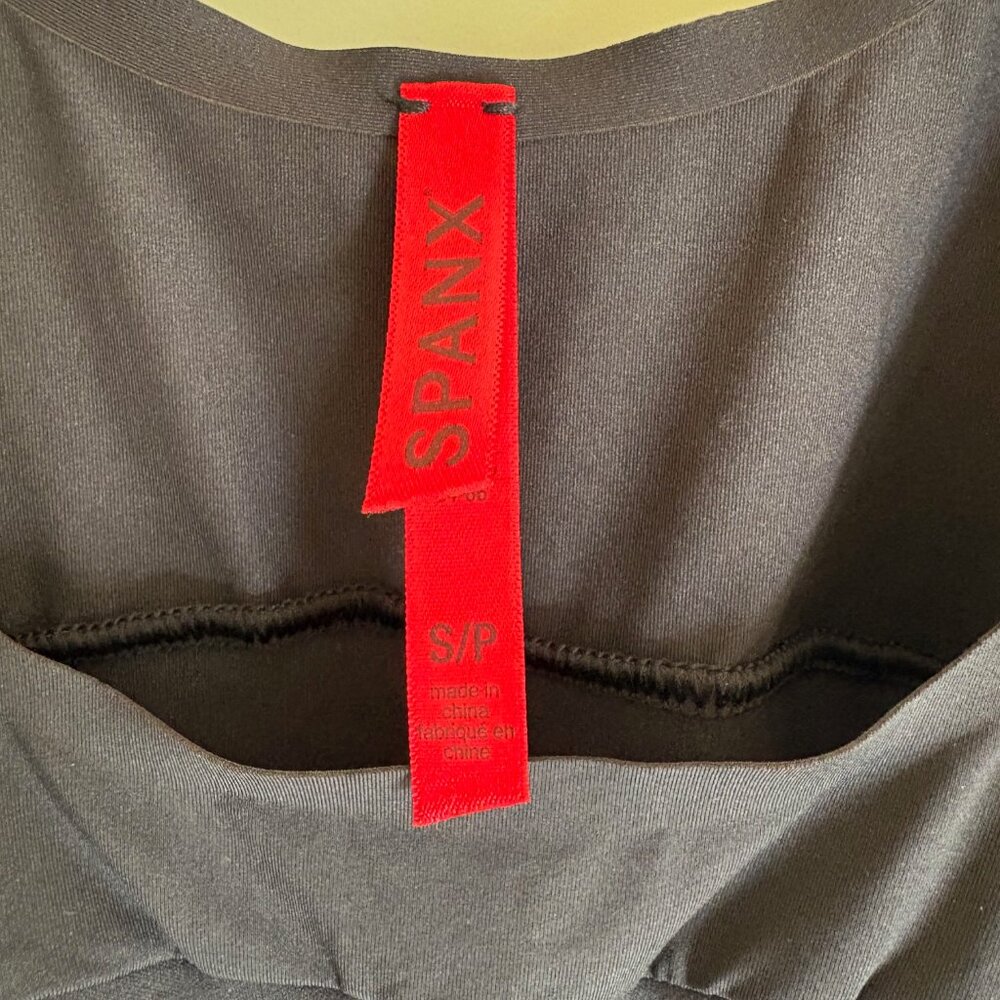 NWT Spanx Shape My Day Open Bust Mid Thigh Bodysuit Shapewear Black Size Small - Picture 7 of 9